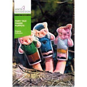 Anita Goodesign Fairy Tale Finger Puppet Patterns Includes "Goldilocks," "3 Litt